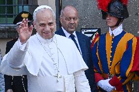 Pope Leo XIV Arrives in His Summer Residence - Italy