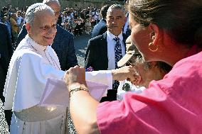 Pope Leo XIV Arrives in His Summer Residence - Italy