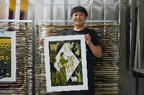 Jarud Woodblock Painting in Inner Mongolia - China