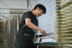 Jarud Woodblock Painting in Inner Mongolia - China