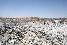 Aftermath of Explosion in Idlib - Syria