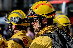 Press Conference by Madrid Forest Firefighters Council - Spain