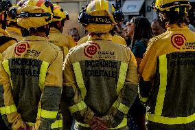 Press Conference by Madrid Forest Firefighters Council - Spain