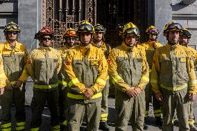 Press Conference by Madrid Forest Firefighters Council - Spain