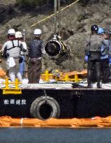 Part of crashed Japan defense force jet recovered