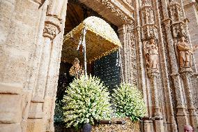 Procession of The Virgen De Los Reyes, Patron Saint of Seville - Spain