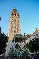 Procession of The Virgen De Los Reyes, Patron Saint of Seville - Spain