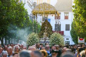 Procession of The Virgen De Los Reyes, Patron Saint of Seville - Spain