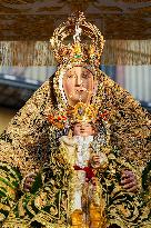 Procession of The Virgen De Los Reyes, Patron Saint of Seville - Spain