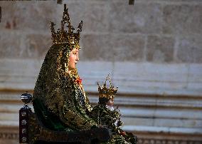 Procession of The Virgen De Los Reyes, Patron Saint of Seville - Spain
