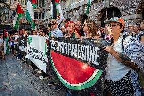 Antwerp Belgium Protest in Solidarity with Gaza - Belgium