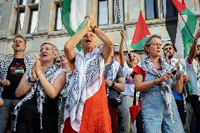 Antwerp Belgium Protest in Solidarity with Gaza - Belgium