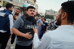 Solidarity with Palestinian Journalists in Idlib - Syria