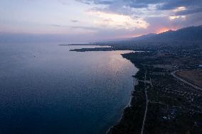 Issyk-Kul Lake Scenic Views in Kyrgyzstan
