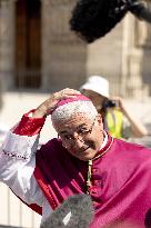 Assumption procession at Notre-Dame de Paris Cathedral - Paris AJ