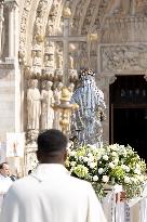 Assumption procession at Notre-Dame de Paris Cathedral - Paris AJ