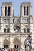 Assumption procession at Notre-Dame de Paris Cathedral - Paris AJ