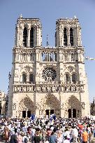 Assumption procession at Notre-Dame de Paris Cathedral - Paris AJ