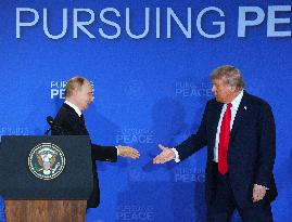 Putin and Trump Summit Press Conference in Anchorage - Alaska