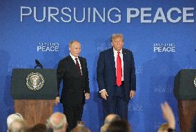 Putin and Trump Summit Press Conference in Anchorage - Alaska