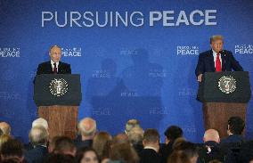 Putin and Trump Summit Press Conference in Anchorage - Alaska