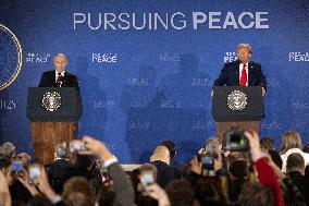 Putin and Trump Summit Press Conference in Anchorage - Alaska