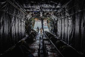 Jordanian Airdrop Aid in Gaza - Gaza