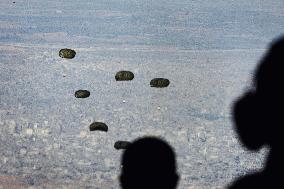 Jordanian Airdrop Aid in Gaza - Gaza