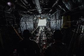 Jordanian Airdrop Aid in Gaza - Gaza