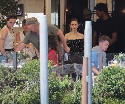 Lily Collins and Ashley Park on Emily in Paris Set in Venice - Italy