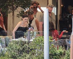 Lily Collins and Ashley Park on Emily in Paris Set in Venice - Italy