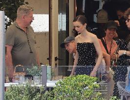 Lily Collins and Ashley Park on Emily in Paris Set in Venice - Italy