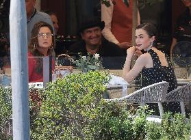 Lily Collins and Ashley Park on Emily in Paris Set in Venice - Italy