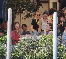 Lily Collins and Ashley Park on Emily in Paris Set in Venice - Italy