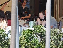 Lily Collins and Ashley Park on Emily in Paris Set in Venice - Italy