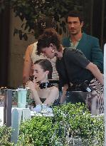 Lily Collins and Ashley Park on Emily in Paris Set in Venice - Italy
