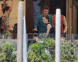 Lily Collins and Ashley Park on Emily in Paris Set in Venice - Italy