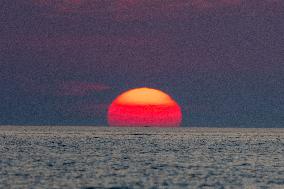 Illustration - Sunset in Calvi - France