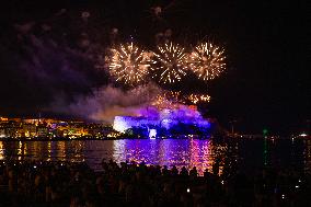 August 15th fireworks in Calvi - France