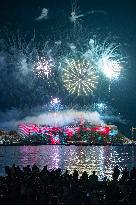 August 15th fireworks in Calvi - France