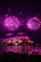 August 15th fireworks in Calvi - France