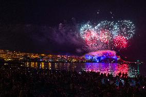 August 15th fireworks in Calvi - France