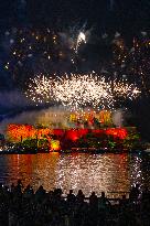 August 15th fireworks in Calvi - France