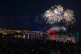 August 15th fireworks in Calvi - France