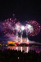 August 15th fireworks in Calvi - France