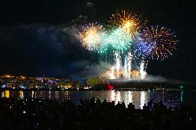August 15th fireworks in Calvi - France