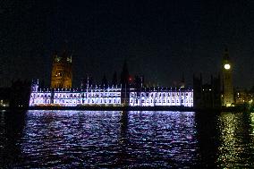 London Lights Up for 80th VJ Day Commemoration - UK