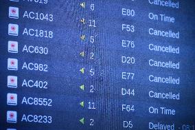 Air Canada Flight Attendants Strike at Toronto Airport - Canada