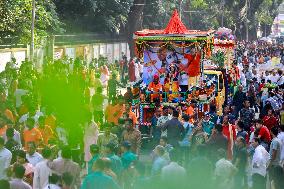 Hindus Celebrate The Birth of Hindu God Lord Krishna - Dhaka