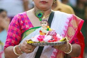 Hindus Celebrate The Birth of Hindu God Lord Krishna - Dhaka